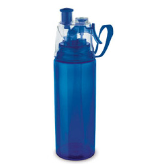 Пляшка для спорту, 0,6 л, синя, з випарником