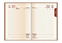 Щоденник датований 2024, OSTRICH, синій, кремовий блок, А5