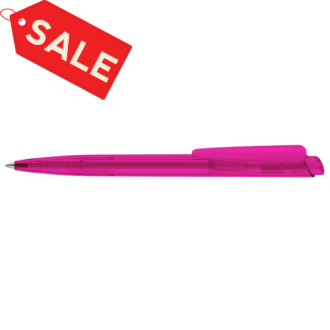 Ручка шариковая "DART CLEAR" прозрачно-розовая (PMSrhod.red)