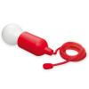 Лампа светодиодная BULB в форме колбы с текстильным шнуром, красная