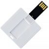 USB флеш-накопитель в виде карты Квадратная, 256МБ, белый цвет