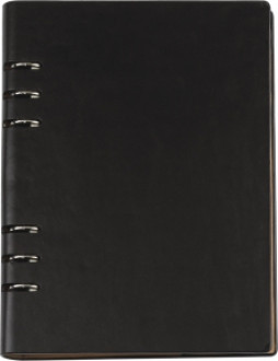 Бизнес-организатор, 185*235 мм, на кольцах, черный, бумага 80 г/м2, кремовая