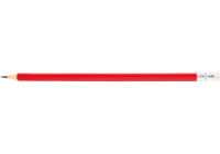 Олівець чорнографітний тригранний Economix promo корпус червоний, з гумкою