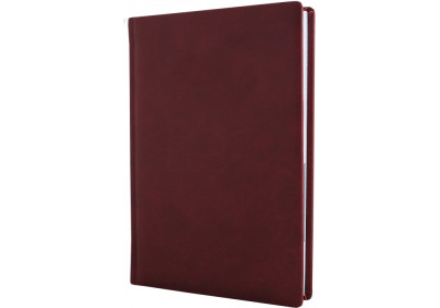 Щоденник недатований, Optima тиснення Notebook, Vivella, кремовий блок, клітинка, бордо, А5