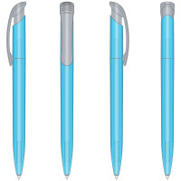 Ручка пластикова 'Clear Frozen Silver' (Ritter Pen)