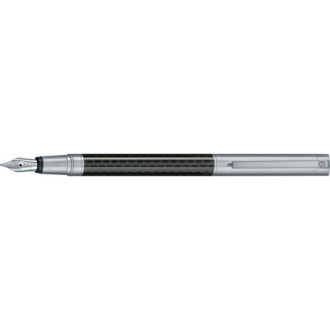 Ручка пір'яна Carbon Line FP корпус металевий, чорний