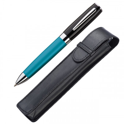 Ручка с сатиновым корпусом и блестящим окончанием