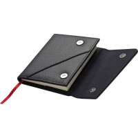 Записная книжка формата А6 с обложкой из мягкой натуральной кожи