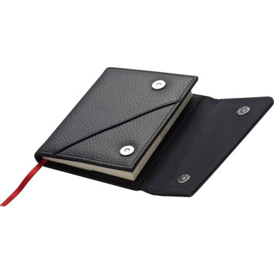 Записная книжка формата А6 с обложкой из мягкой натуральной кожи