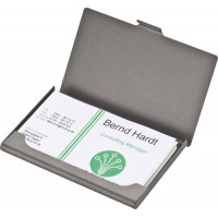 Визитница из темного благородного металла