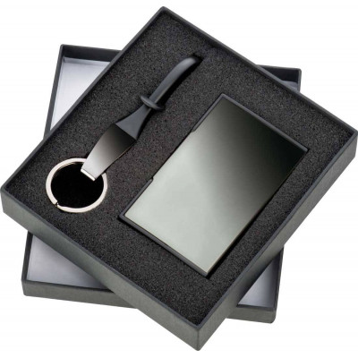 Набор из брелка для ключей и визитницы Набор из брелка для ключей и визитницы