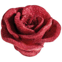 Свеча в виде розы в декоративной коробке