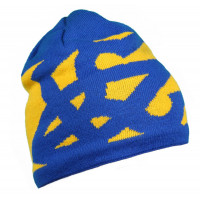 Шапка из акрила, патриотическая