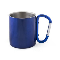 Кружка металлическая с карабином, 220 мл