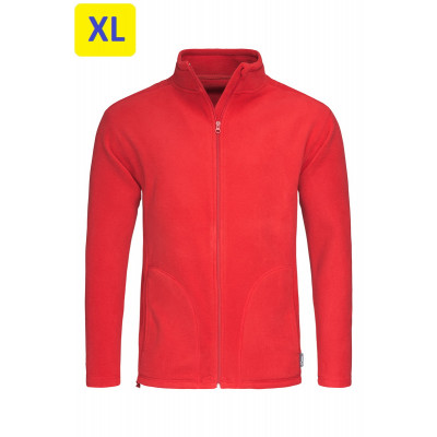 Куртка мужская флисовая ST5030 220 g/m², микрофлис, красный