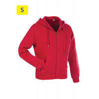 Куртка мужская ST5610 с капюшоном 280 g/m², красный