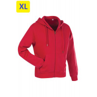 Куртка мужская ST5610 с капюшоном 280 g/m², красный