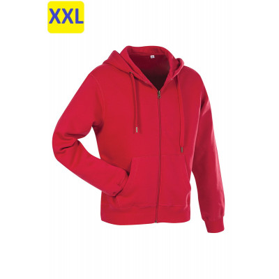 Куртка мужская ST5610 с капюшоном 280 g/m², красный
