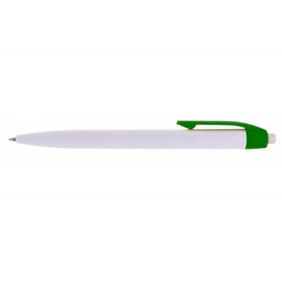 Ручка кулькова Economix promo MADRID. Корпус зелений, пише синім