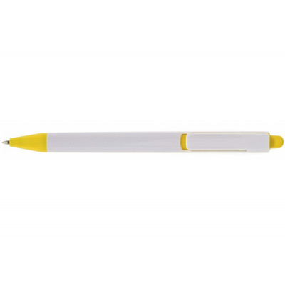 Ручка кулькова Economix promo MILAN. Корпус жовтий, пише синім
