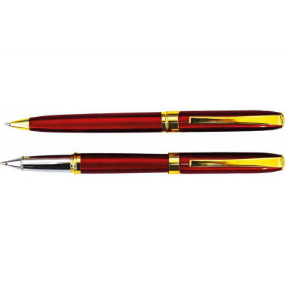 Набір ручка кулькова і ролер Cabinet Mayer, корпус червоний