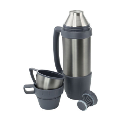 Термос MAXI, крышка-2 кружки, нержавеющая сталь, BPA FREE, 1200 мл.