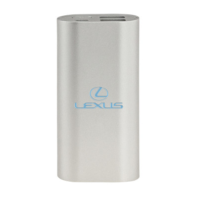 Повербанк (портативный аккумулятор) Squid mini, 4000 mAh, 2 USB, светящийся логотип