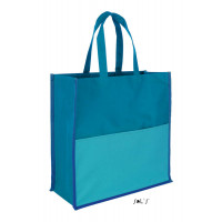 Трехцветная сумка для покупок из полиэстeра 600d SOL'S BURTON