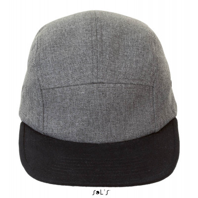 Двухцветная меланжевая бейсболка с 5 клиньями SOL'S RAMSEY