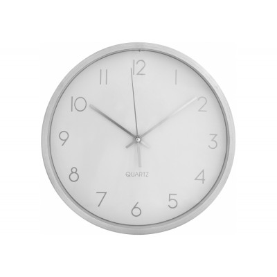 Годинник настінний металевий Economix TITANIUM, срібний