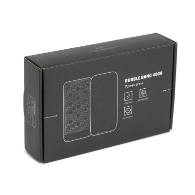 Повербанк (портативный аккумулятор) Bubble Bang, 4000 mAh, светящийся логотип