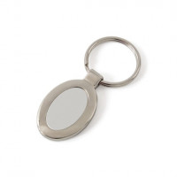 Брелок металлический овальный