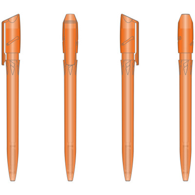 Ручка пластикова 'Twister Frozen' (Ritter Pen) поворотна