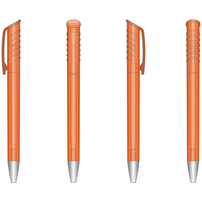 Ручка пластикова 'Top Spin Frozen' (Ritter Pen) поворотна