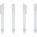 Ручка пластикова 'Top Spin Silver' (Ritter Pen) поворотна