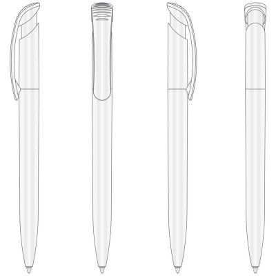 Ручка пластикова 'Clear' (Ritter Pen)