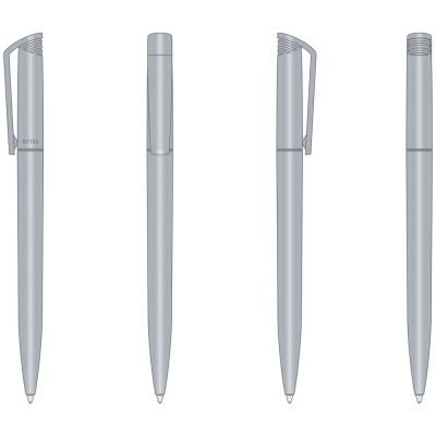 Ручка пластикова 'Flip Silver' (Ritter Pen) поворотна