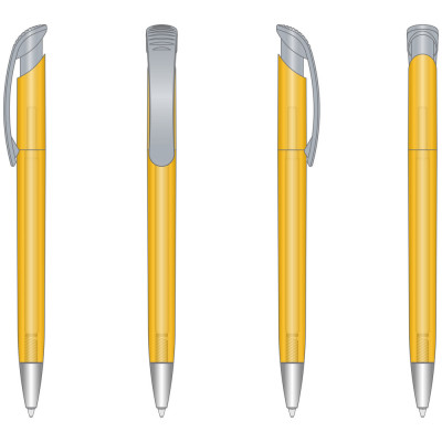 Ручка пластикова 'Helia Silver' (Ritter Pen)