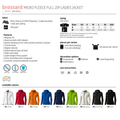 Толстовка 'Brossard Lady' XL (Elevate)