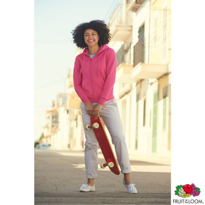 Толстовка 'Lady-Fit Premium Sweat Jacket' 2XL (Fruit of the Loom) 