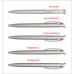 Ручка пластикова 'Clear Silver' (Ritter Pen)