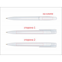 Ручка пластикова чорне чорнило