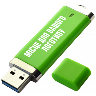 USB 3.0 флеш-накопитель, 64ГБ, зеленый цвет