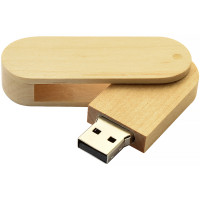 Деревянный USB флеш-накопитель, 16ГБ, бежевый цвет