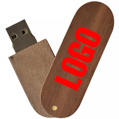 Деревянный USB флеш-накопитель, 8ГБ, коричневый цвет