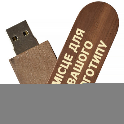 Деревянный USB флеш-накопитель, 8ГБ, коричневый цвет