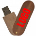 Деревянный USB флеш-накопитель, 64ГБ, коричневый цвет