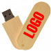 Деревянный USB флеш-накопитель, 64ГБ, коричневый цвет