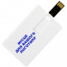 USB флеш-накопитель в виде кредитной карты, 64ГБ, белый цвет