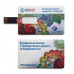 USB 3.0 флеш-накопитель в виде кредитной карты, 32ГБ, белый цвет